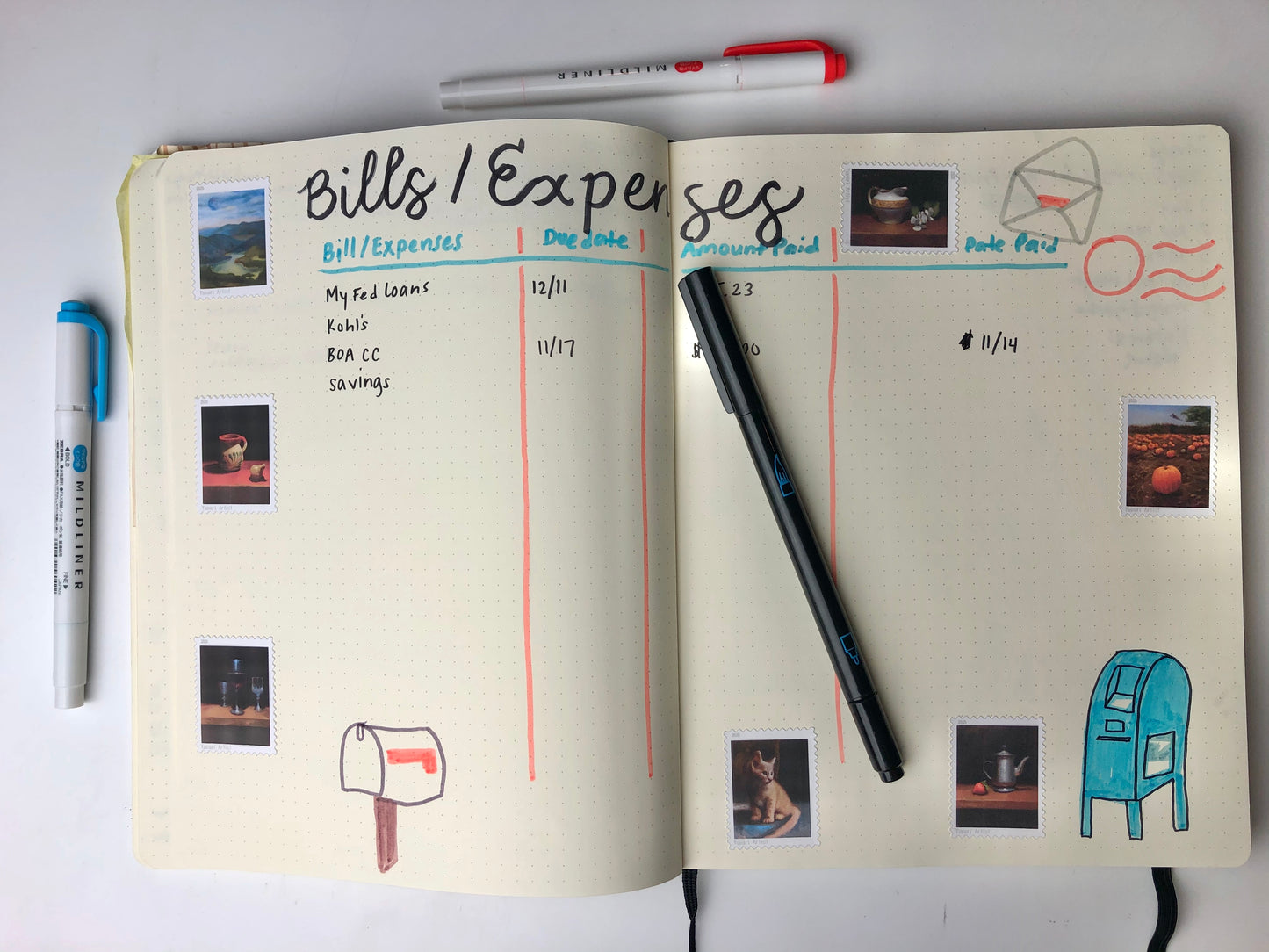 Stamp Style Sticker Sheet #1