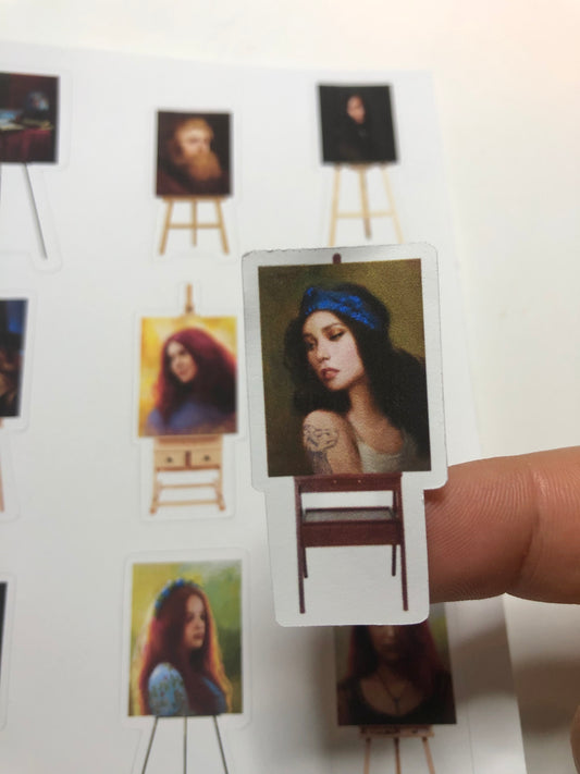 Art Easels Sticker Sheet #3