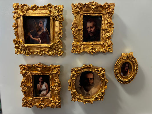 Mini Picture frame Magnets - Set of 5
