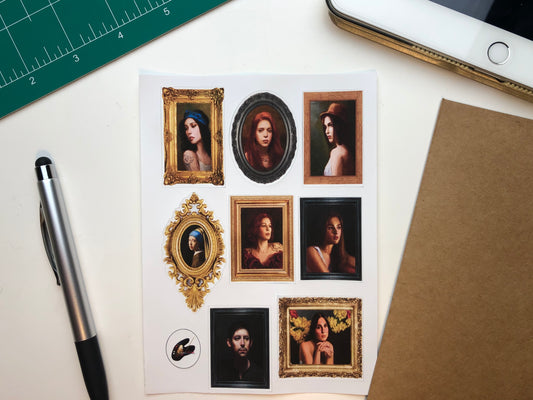 Art Gallery Frames Sticker Sheet #2