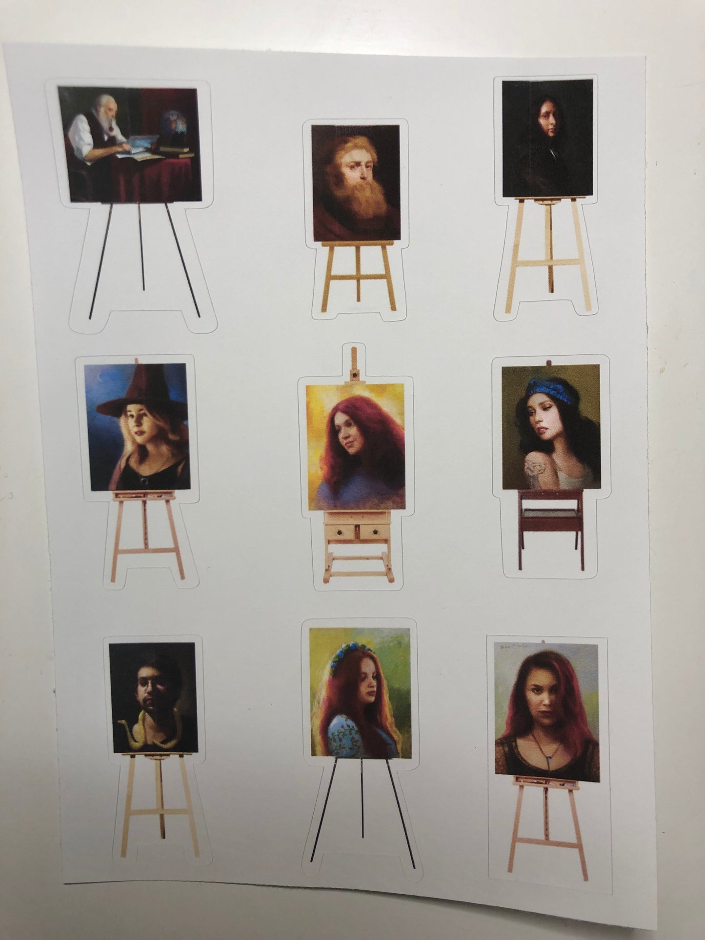 Art Easels Sticker Sheet #3